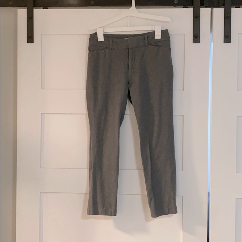 Gray work pants